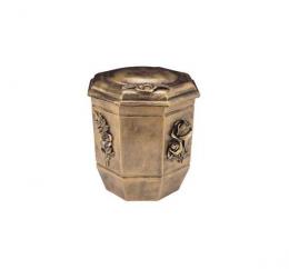 SYNTHETIC MARBLE HEXAGONAL URN LEATHER FINISHED